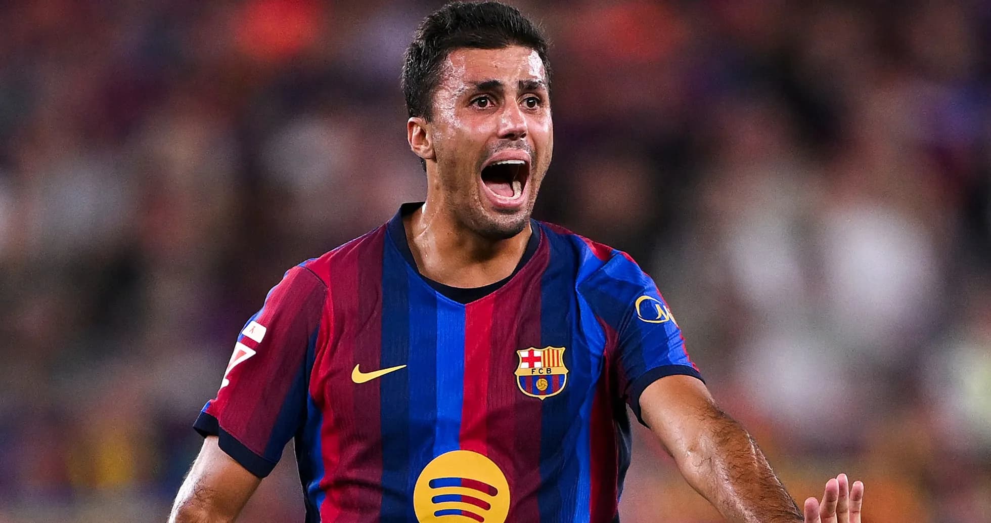 Player celebrating during FC Barcelona match