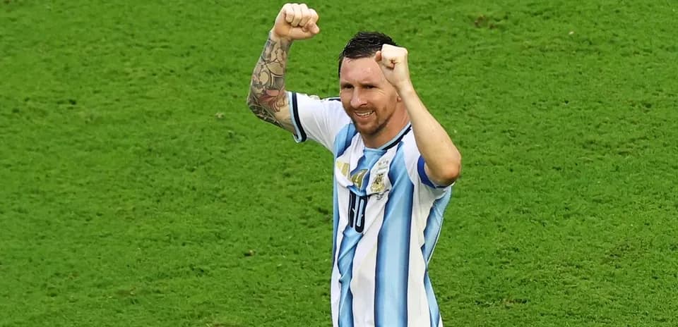 Player celebrating after scoring a goal on field