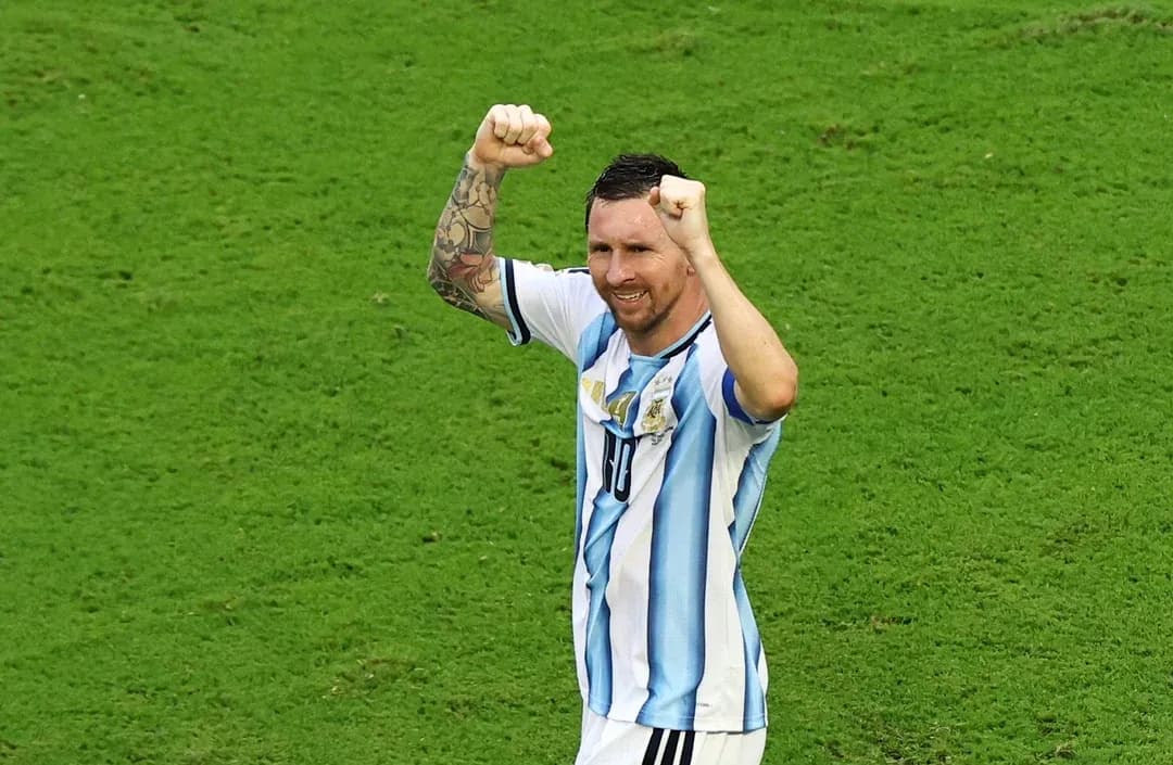 Player celebrating after scoring a goal on field
