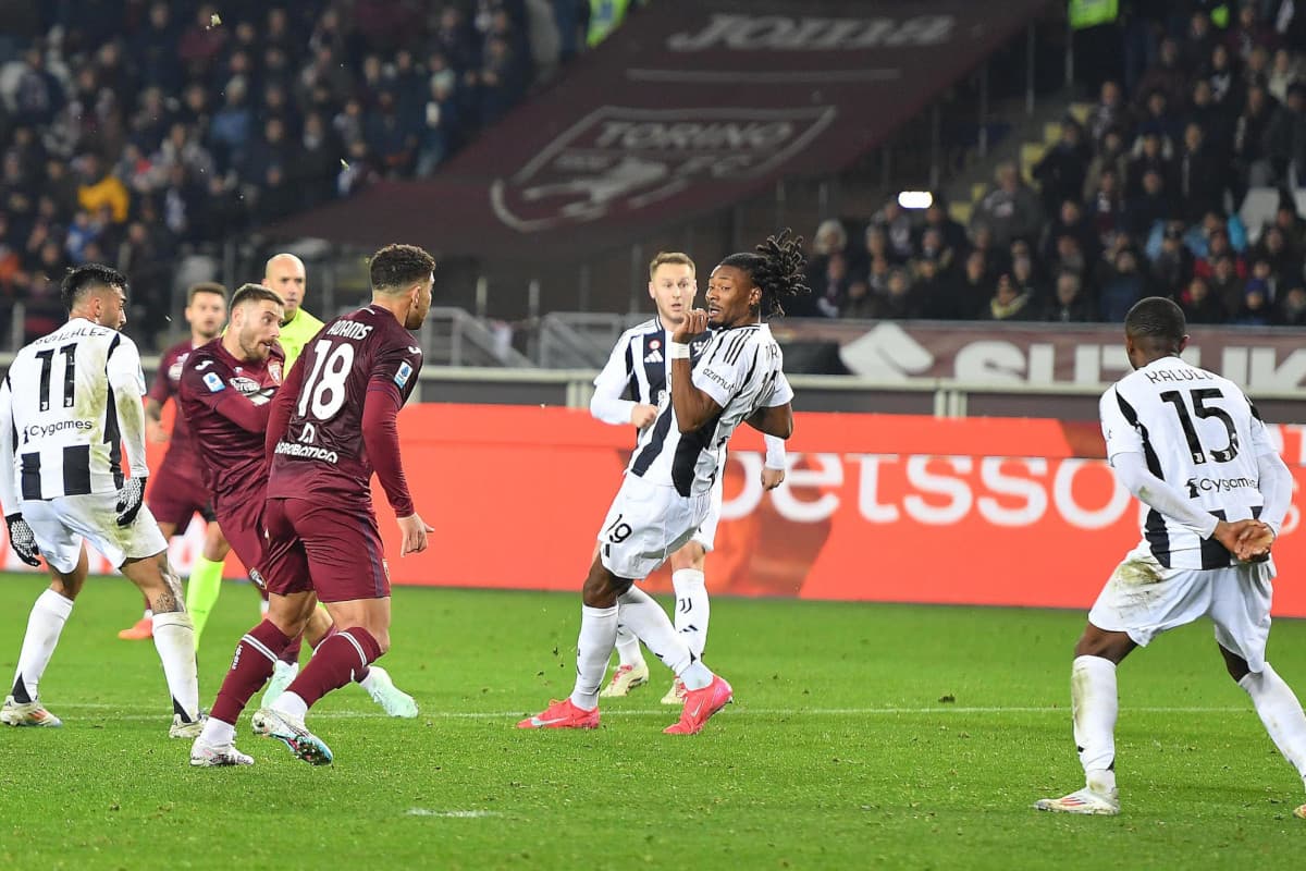 Torino and Juventus players during Serie A match