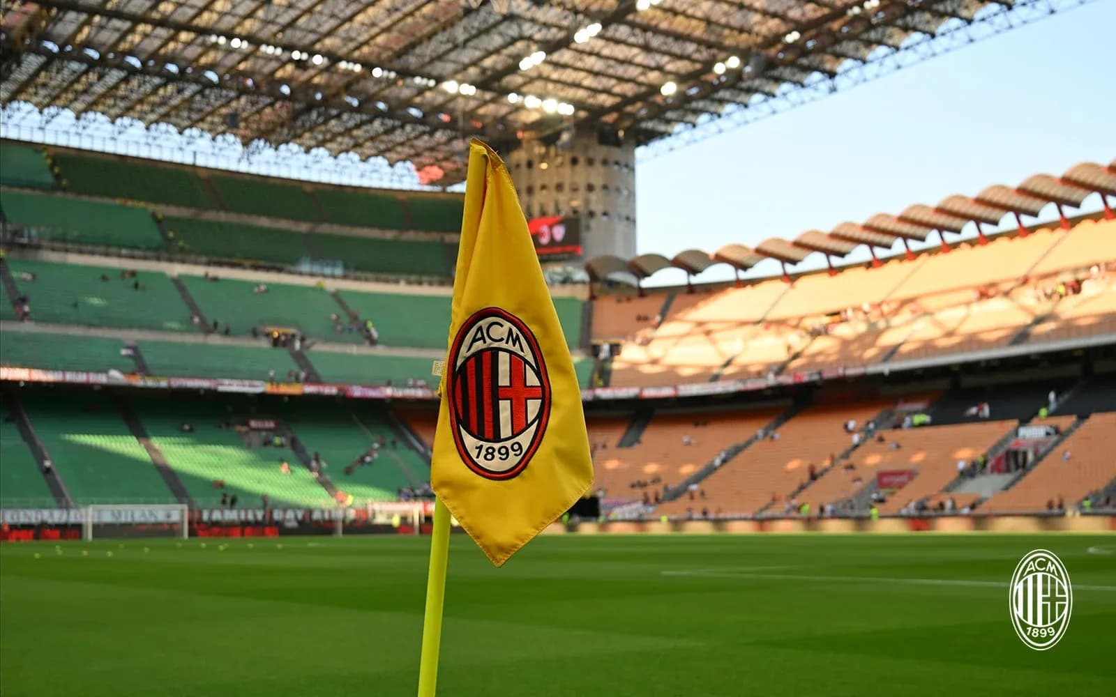 AC Milan corner flag at stadium