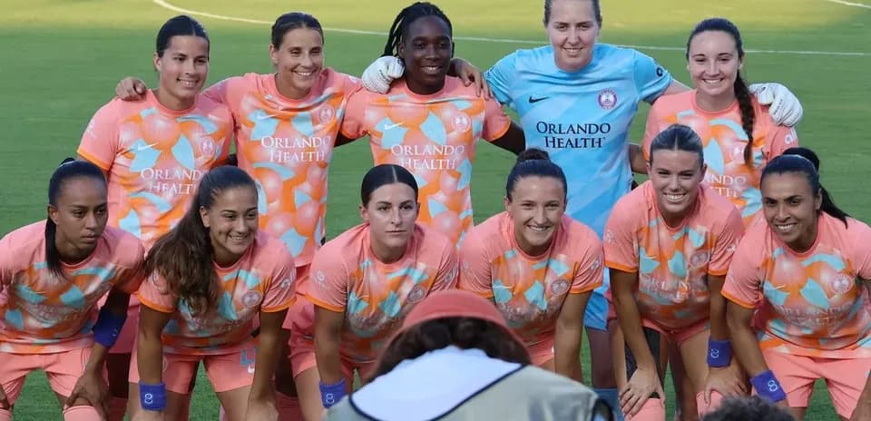 Orlando Pride team posing for a photo
