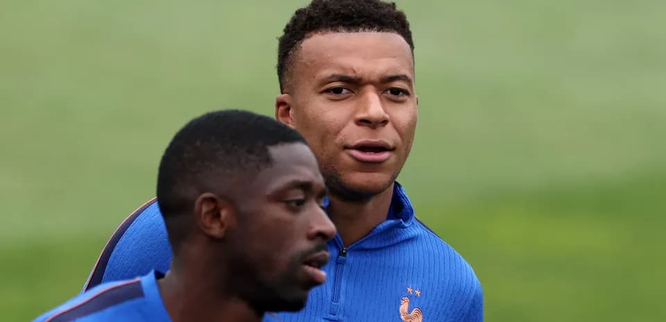 Two players in training gear at practice session