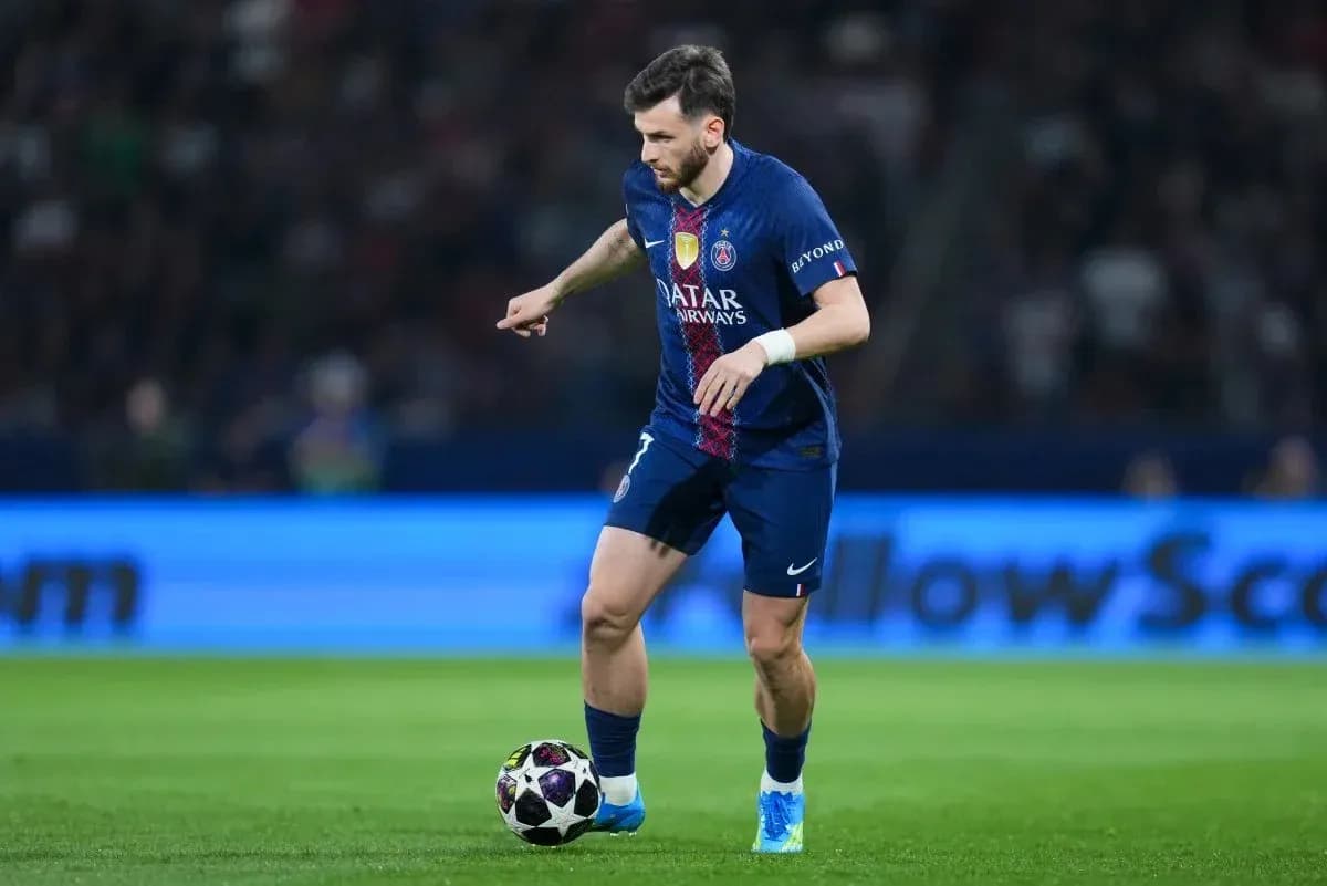 Player dribbling the ball during a match