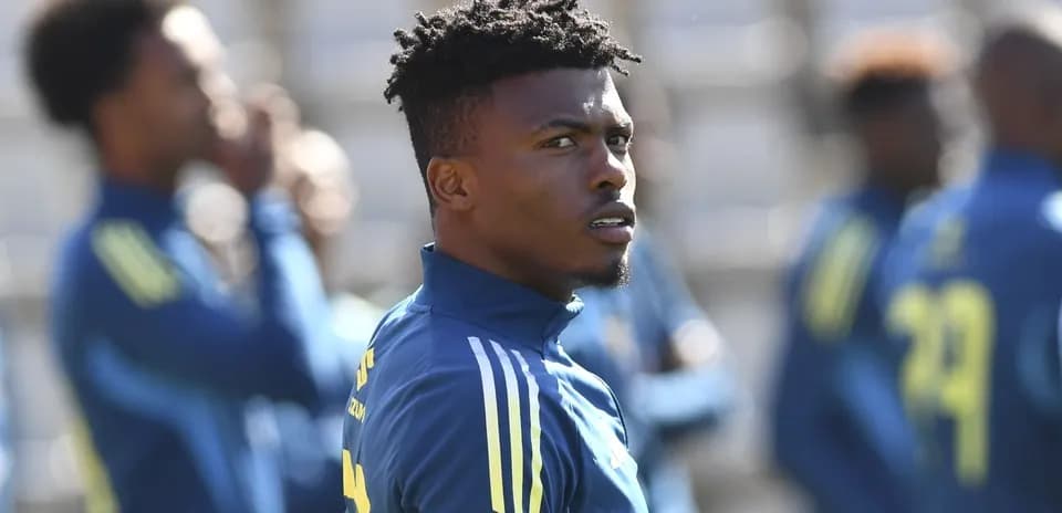 Player in training gear during a practice session