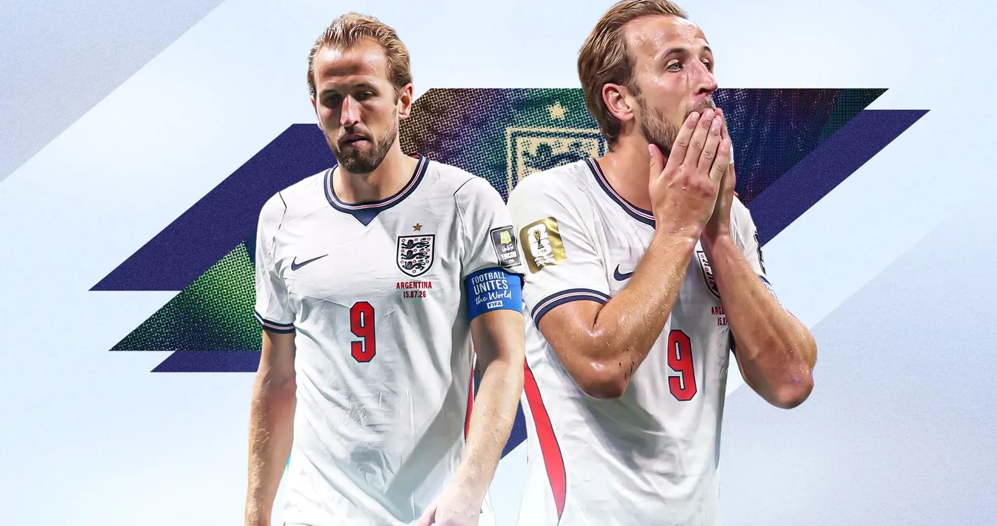 Harry Kane in England kit during World Cup match