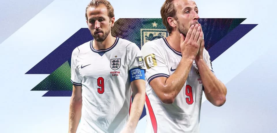Harry Kane in England kit during World Cup match