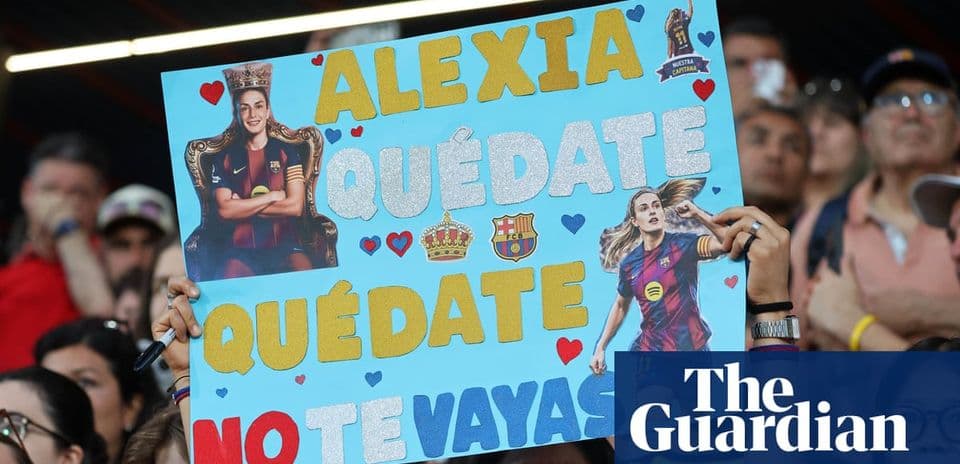 Fan holding sign supporting Alexia at match