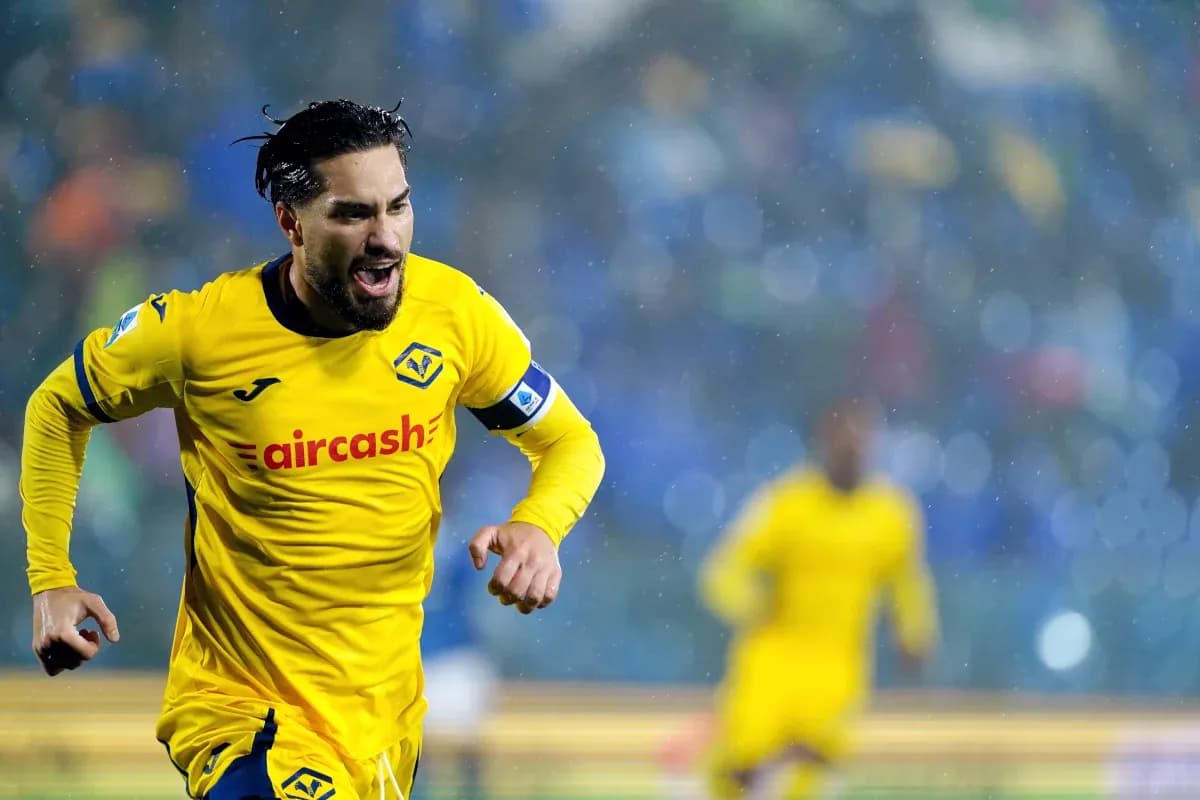Player celebrating a goal in Serie A match