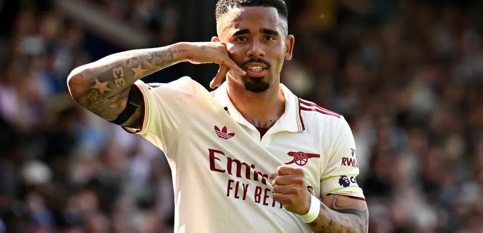 Player celebrating goal with a phone gesture
