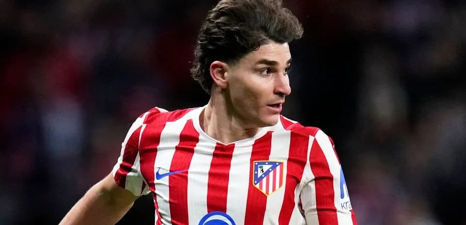 Atletico Madrid player running during a match