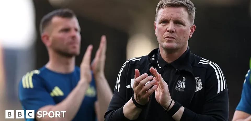 Coach clapping during team acknowledgment after match