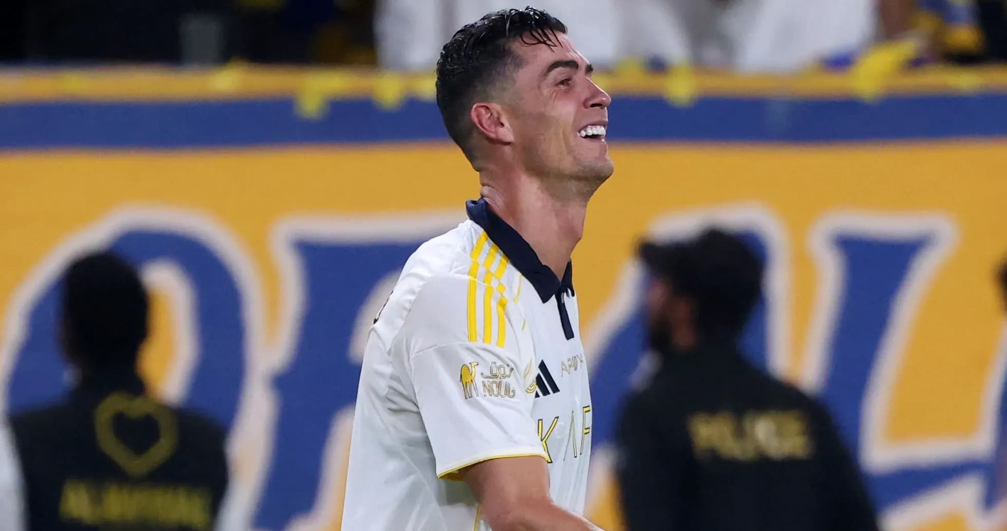 Cristiano Ronaldo celebrating during a match