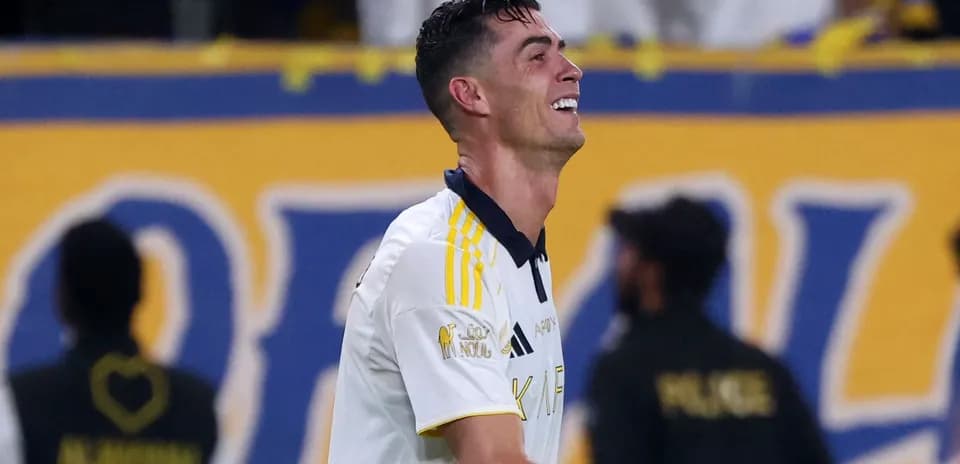 Cristiano Ronaldo celebrating during a match
