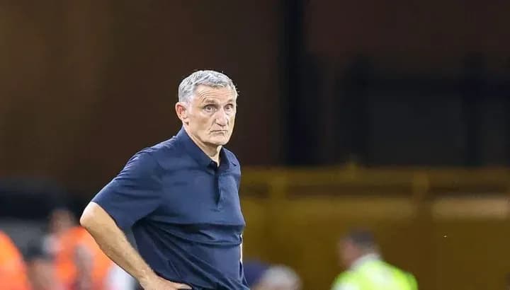 Coach observing the match from the sideline