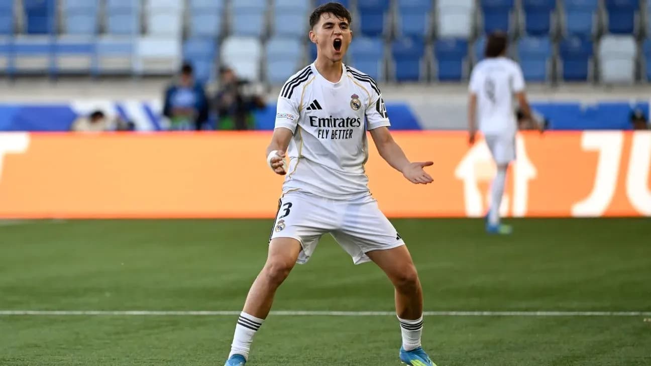 Player celebrating on the field during match