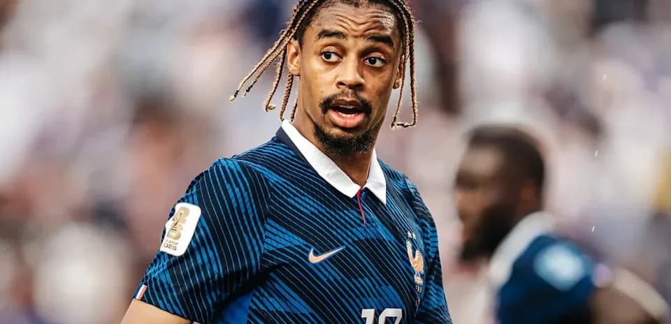 Player in France jersey during a match