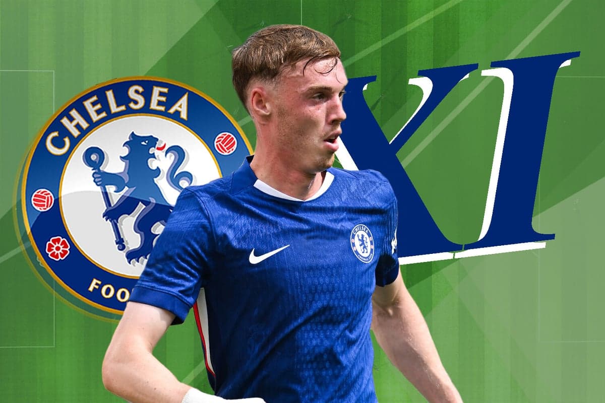 Chelsea player in blue kit during match action