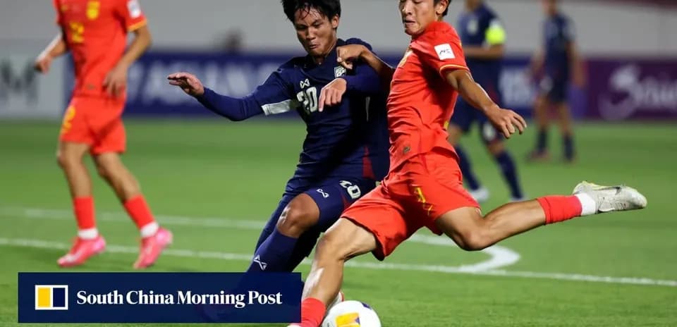 Two players competing for the ball during match