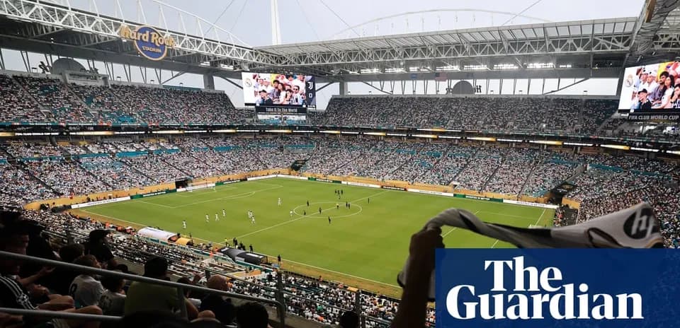 View of a crowded stadium during a soccer match