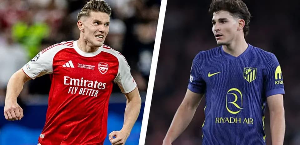 Arsenal and Atletico Madrid players in action