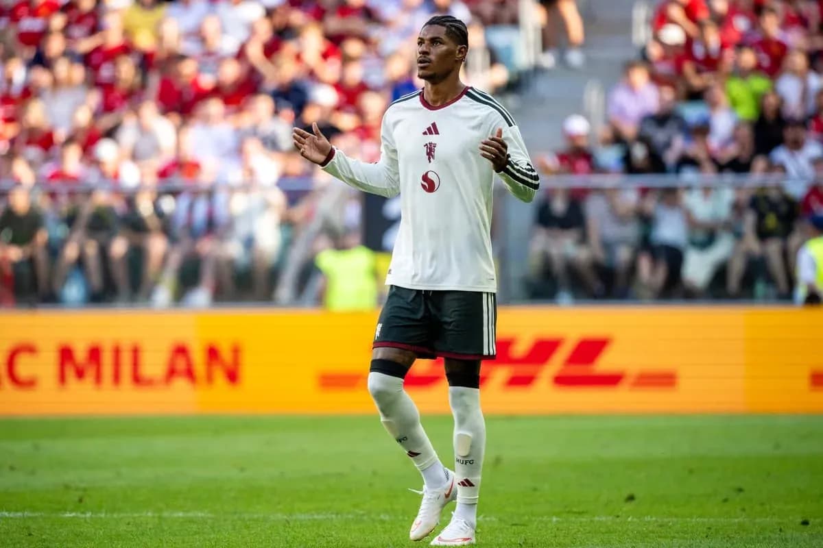Player gesturing during match in front of crowd