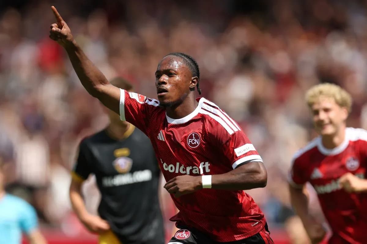 Player celebrating a goal during a match