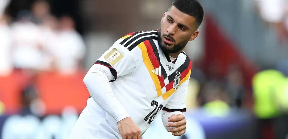 Player warming up in Germany national team kit