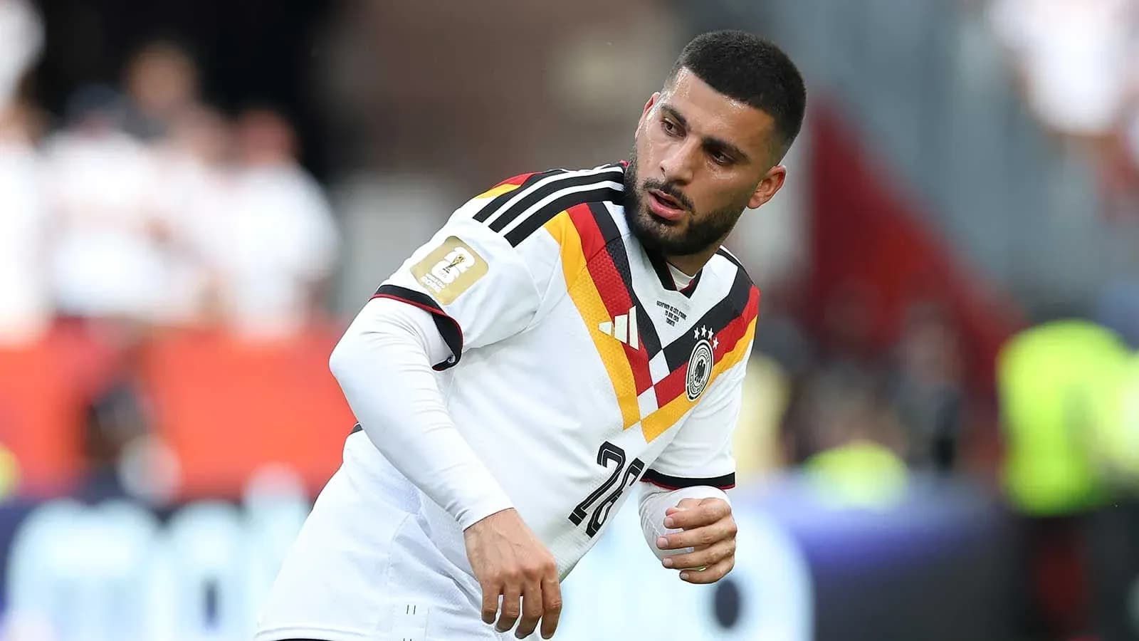 Player warming up in Germany national team kit