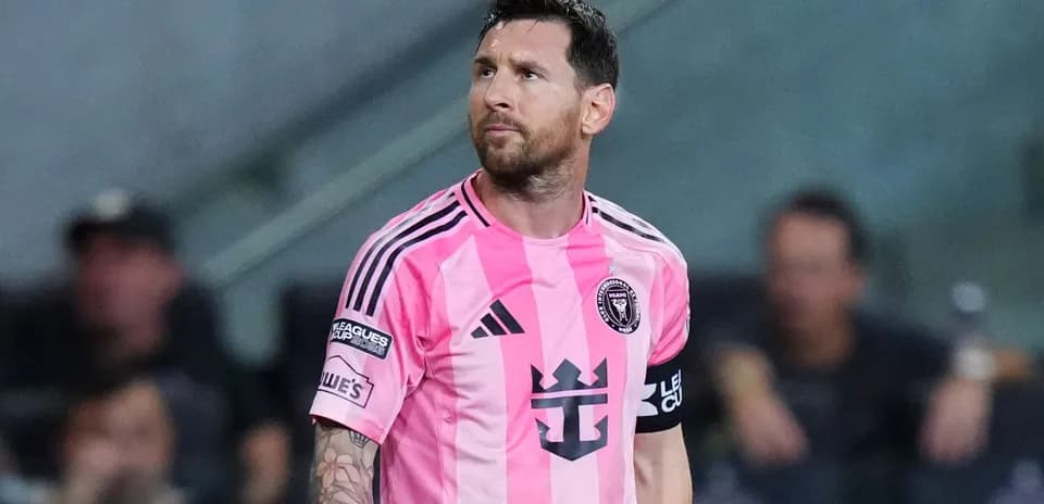 Player in pink jersey during a soccer match