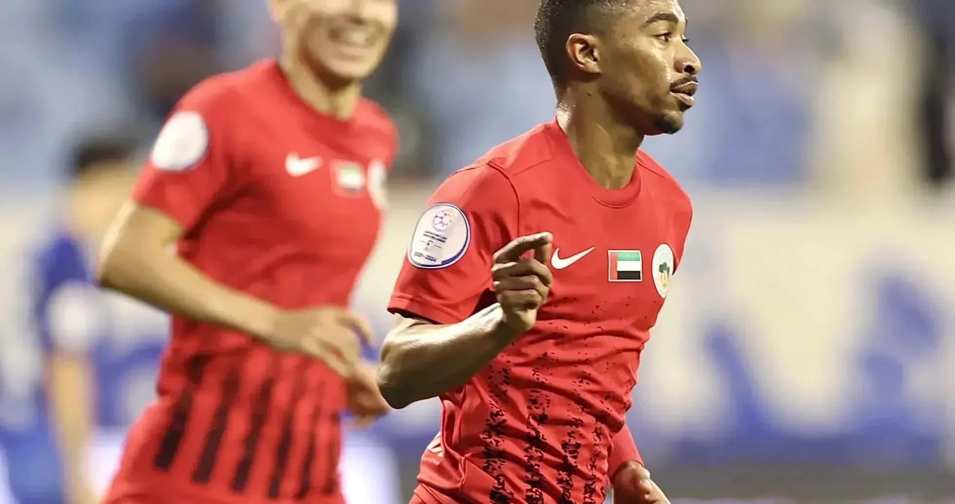 Player celebrating during U23 football match