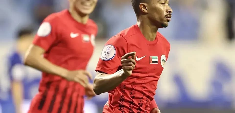 Player celebrating during U23 football match