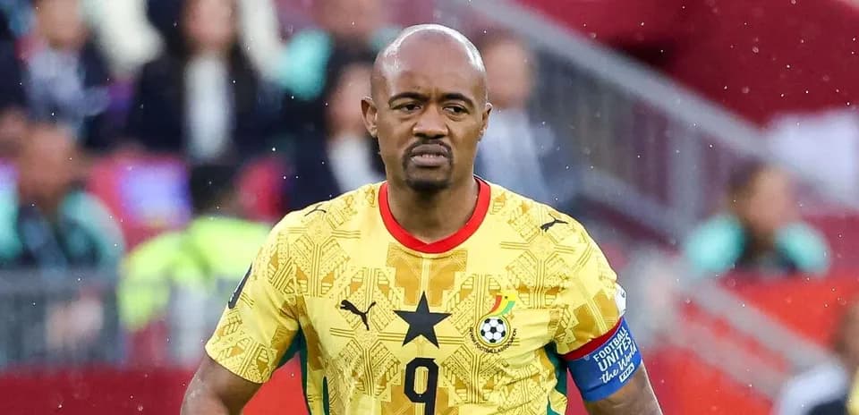 Ghana player wearing yellow jersey during match