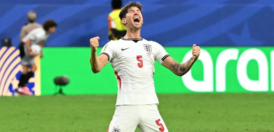 Player celebrating on the field during a match