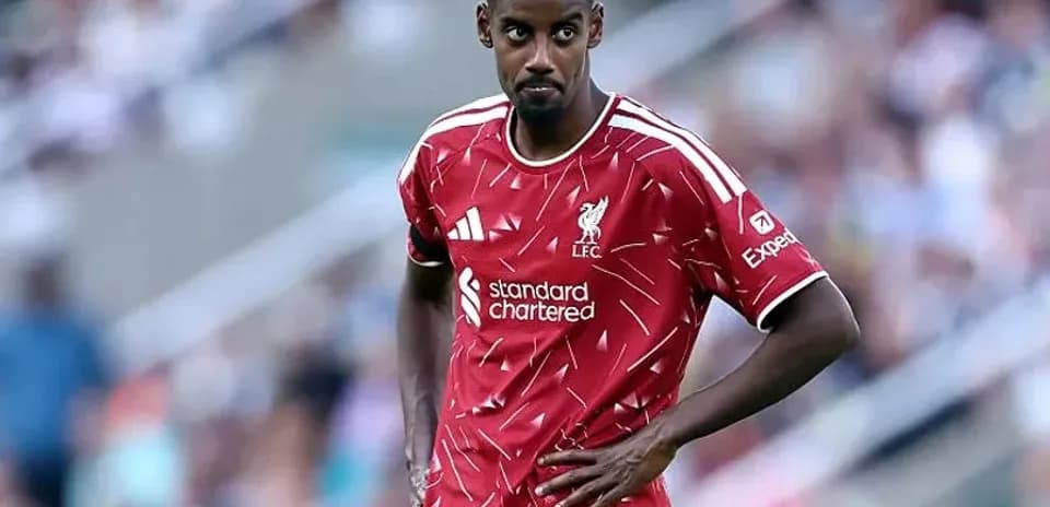 Liverpool player on the pitch during match