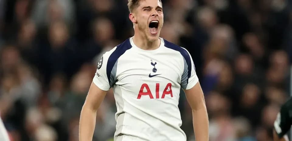 Player celebrating during a UEFA Champions League match