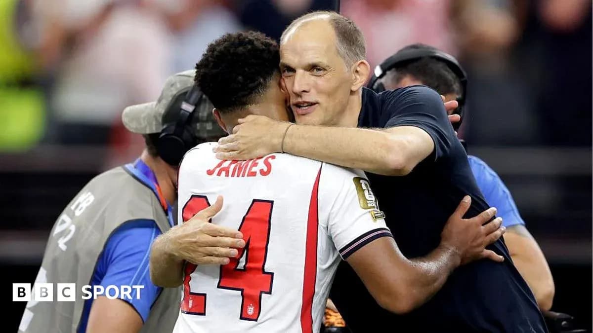 Player and coach embracing after the match