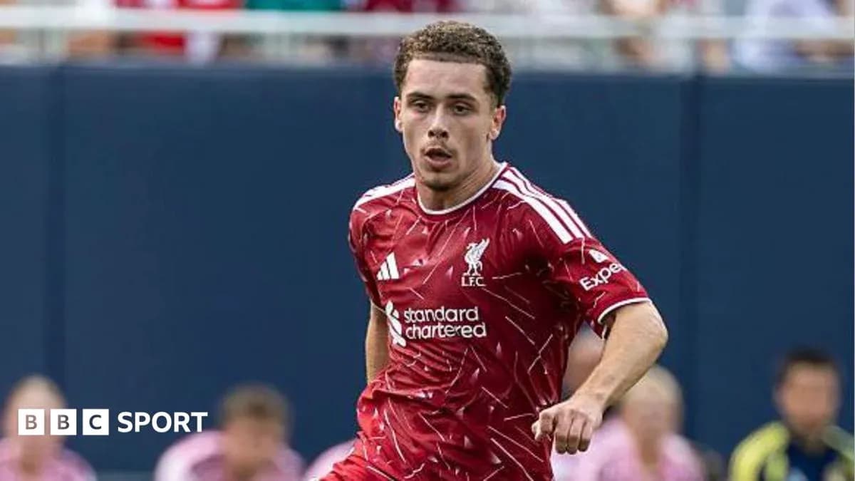 Liverpool player running during match action
