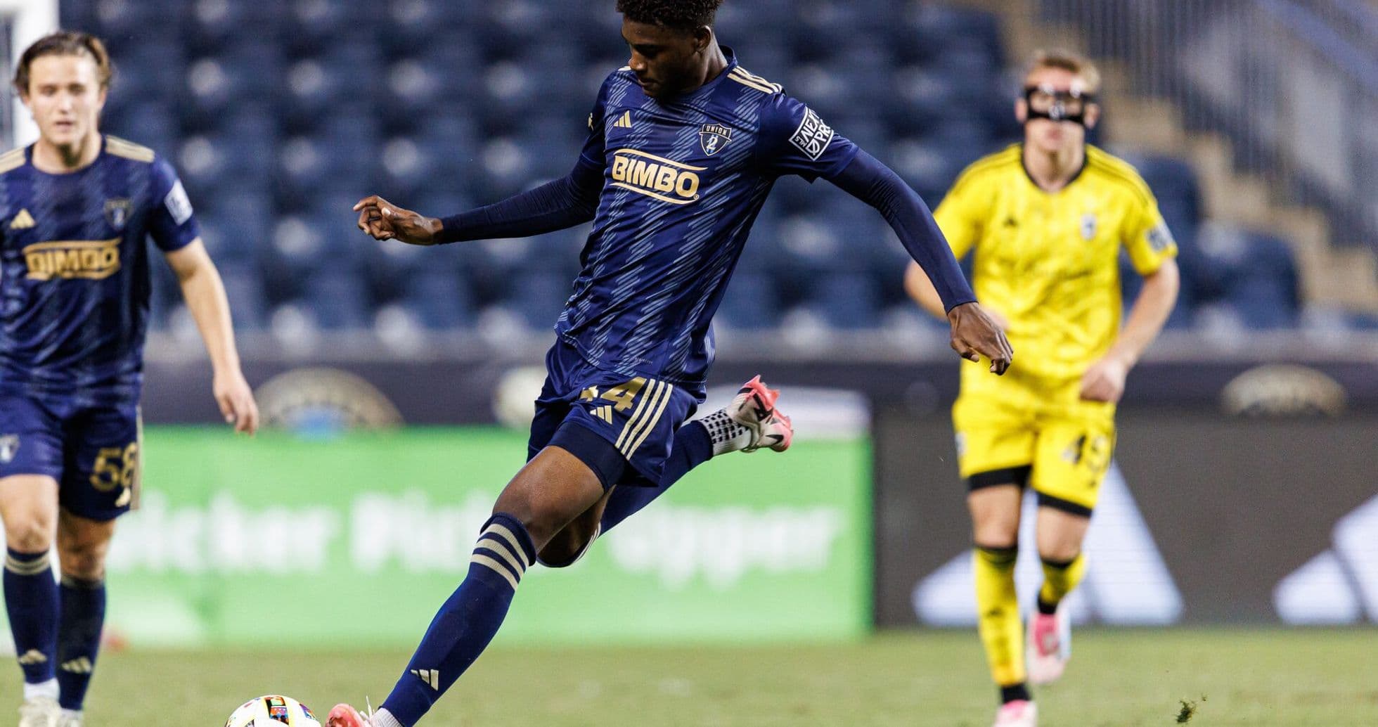 Philadelphia Union II player kicking the ball