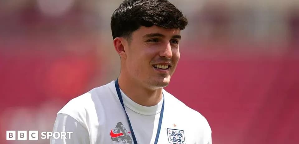 Player wearing England training kit during warm-up
