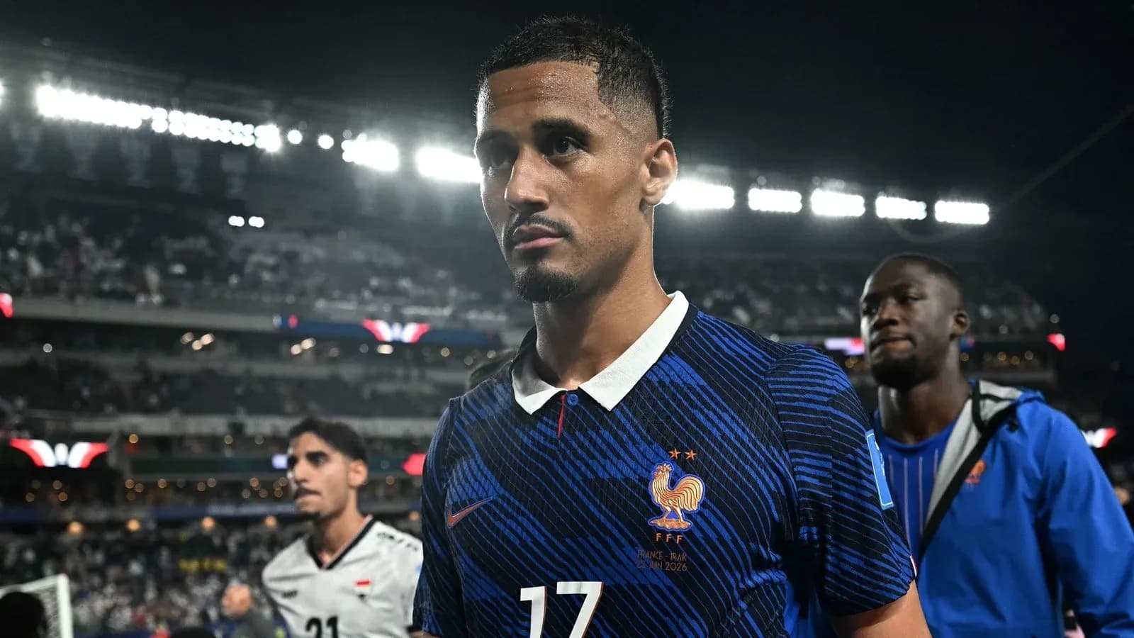 Player walking off the field after a match
