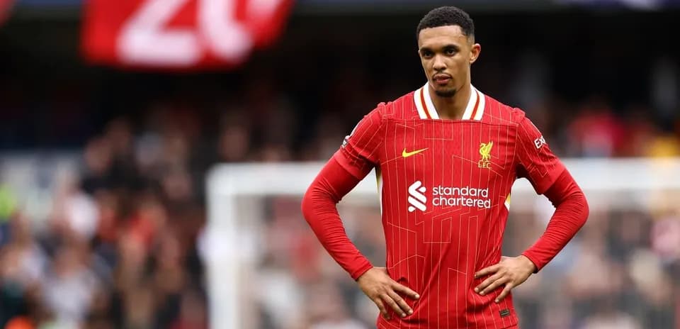 Trent Alexander-Arnold standing on the pitch during match