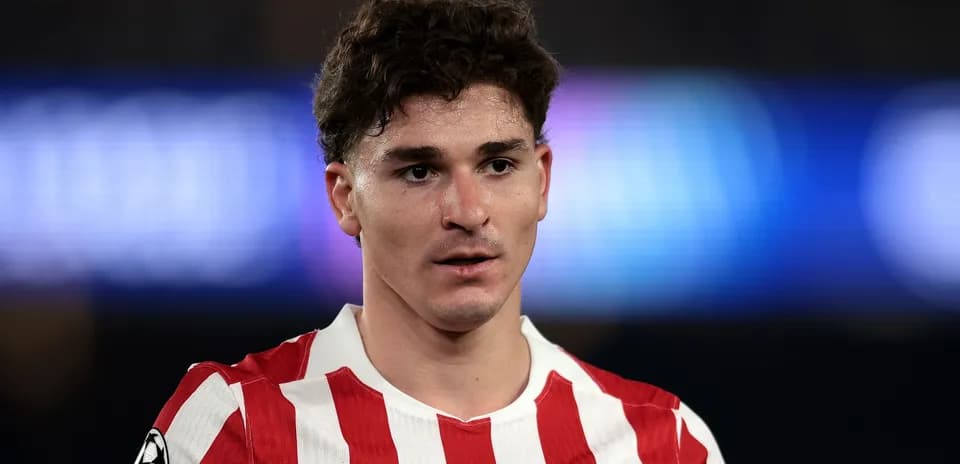 Player in Atlético Madrid kit during match