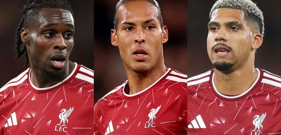 Three Liverpool FC players in red jerseys