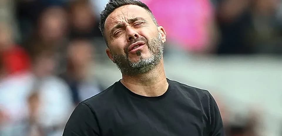 Manager reacting during match on the sidelines