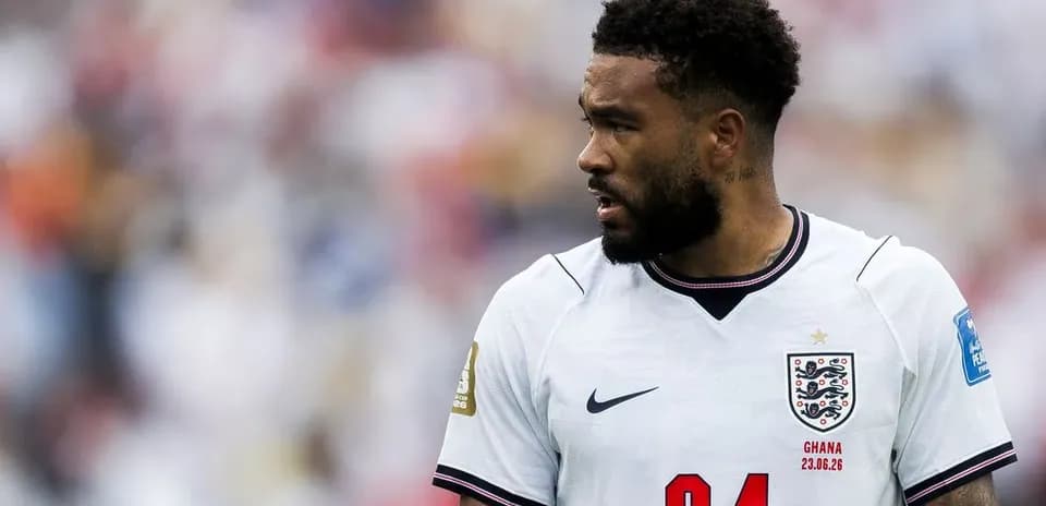 Player in England kit during match action