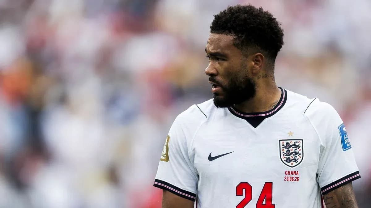 Player in England kit during match action