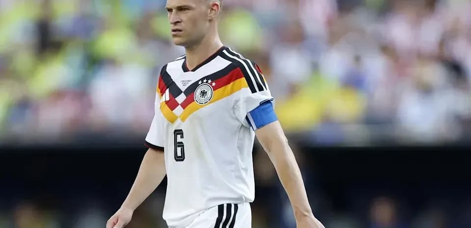 Player wearing Germany jersey with captain's armband