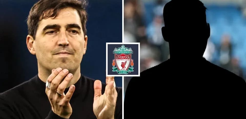Coach applauding with Liverpool logo in background