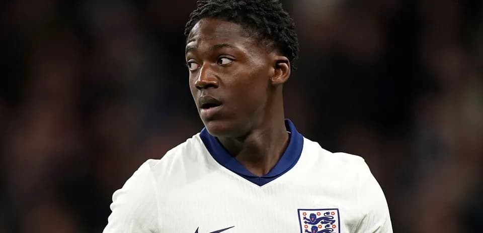 Football player in England kit during match